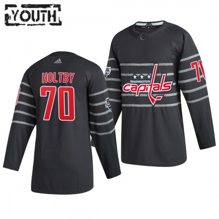 Washington Capitals Braden Holtby 70 Grijs Adidas 2020 NHL All-Star Authentic Shirt - Kinderen